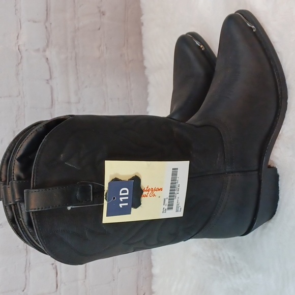 Mastersons  Men’s Black Leather Cowboy Boots Sz  11D – Western   Rodeo Boots main image 4